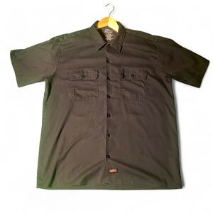 Men's Black Short Sleeve Shirt Dickies Size Large